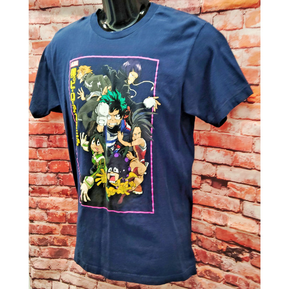 My Hero Academia Funimation Anime Cartoon Cotton Mens T-Shirt Blue Tee - Picture 3 of 5